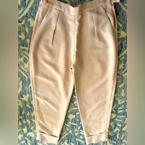 Rachel Comey high waisted spring / summer tapered pants with buttons on sides